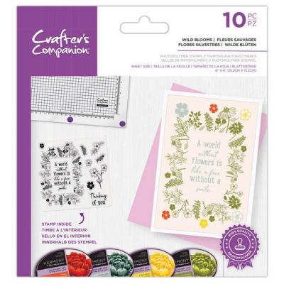 Crafter's Companion Clear Stamps - Wild Bloom
